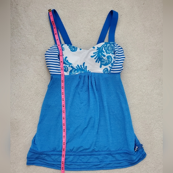 Lululemon Back On Track Tank in Beaming Blue sz8 - Picture 3 of 13